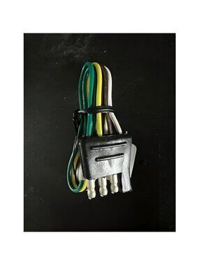 Trailer-Side 4-Pin Flat Wiring Harness with 12-Inch Wires
